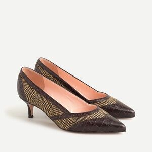 j. crew Sophia spectator pumps in glen plaid 9.5